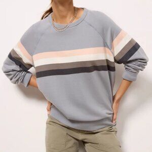 Faherty Coastal Cloud Crew Sweatshirt Grey M